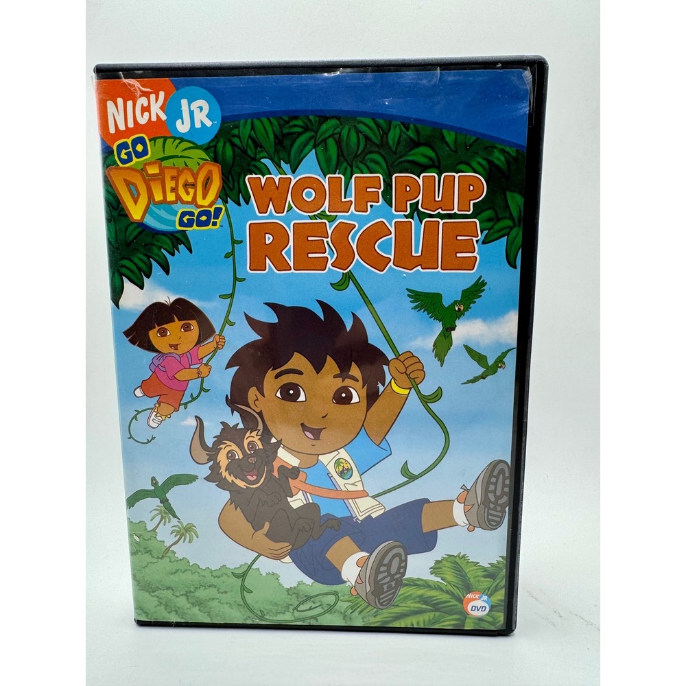 Go Diego Go Wolf Pup Rescue DVD‎ 2006 Nick Jr Nickelodeon Educational Kids Movie